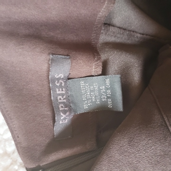Express Dark Brown Dress - Picture 7 of 7